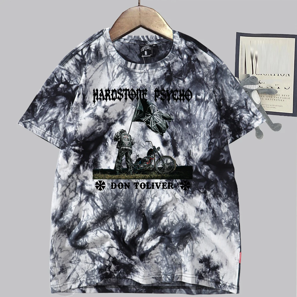 Don Toliver Hardstone Psycho Retro Tie Dye Shirt Unisex Round Neck Short