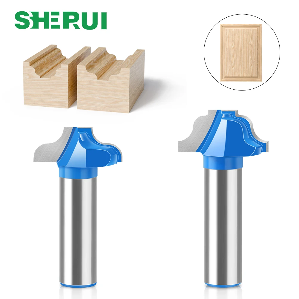 1pc 12mm 1/2 "haste dupla s-tipo linha roteador bit porta do armário painel de moldagem linha roteador bit aparar máquina fresagem roteador bit