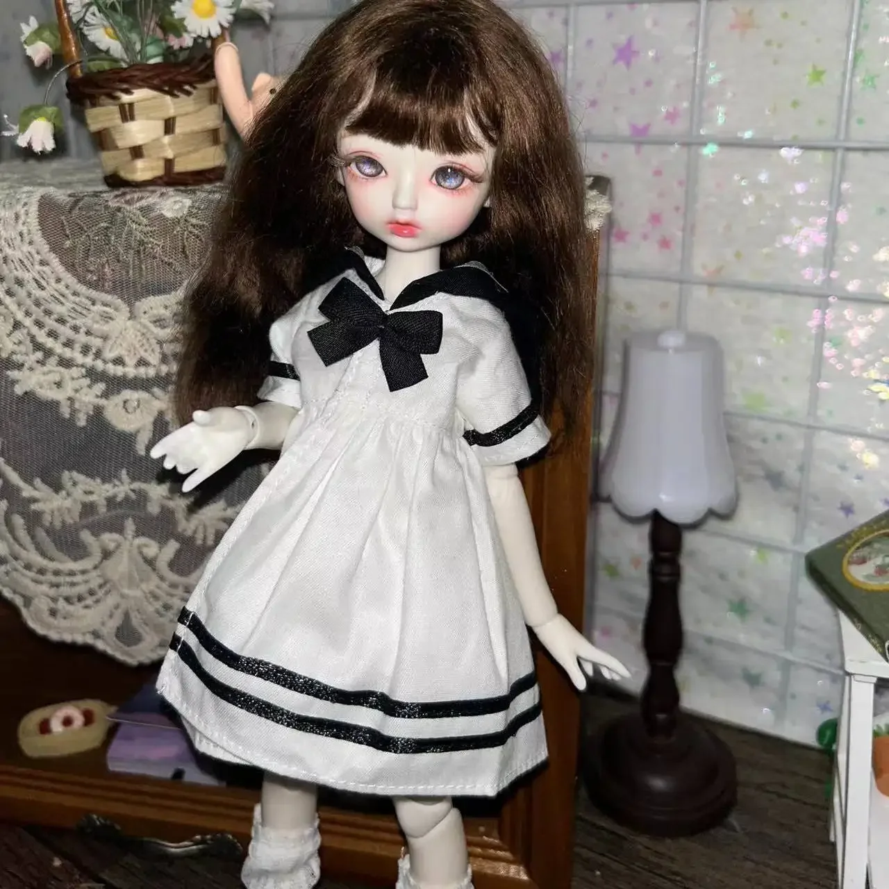 

New 1/6 Doll's Clothes for 30cm Bjd Doll Princess Dressing Sailor Dress Casual Style Play House Girl Toys Doll Accessories