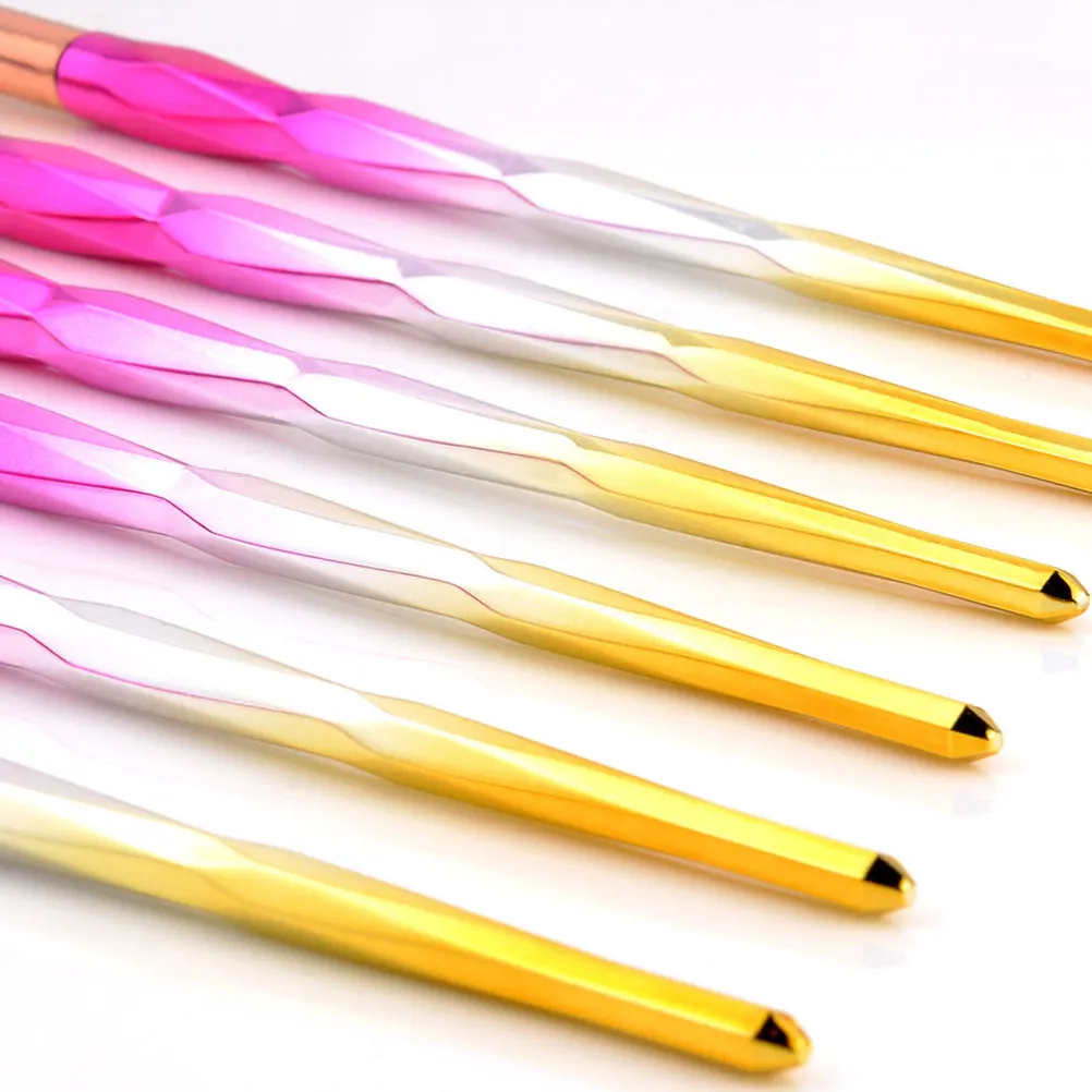 Conjunto de pincéis de 20 peças, ferramenta de maquiagem suave, gradiente rosa, alça prateada para corretivo, sobrancelha, rímel, uso diário, presente para meninas