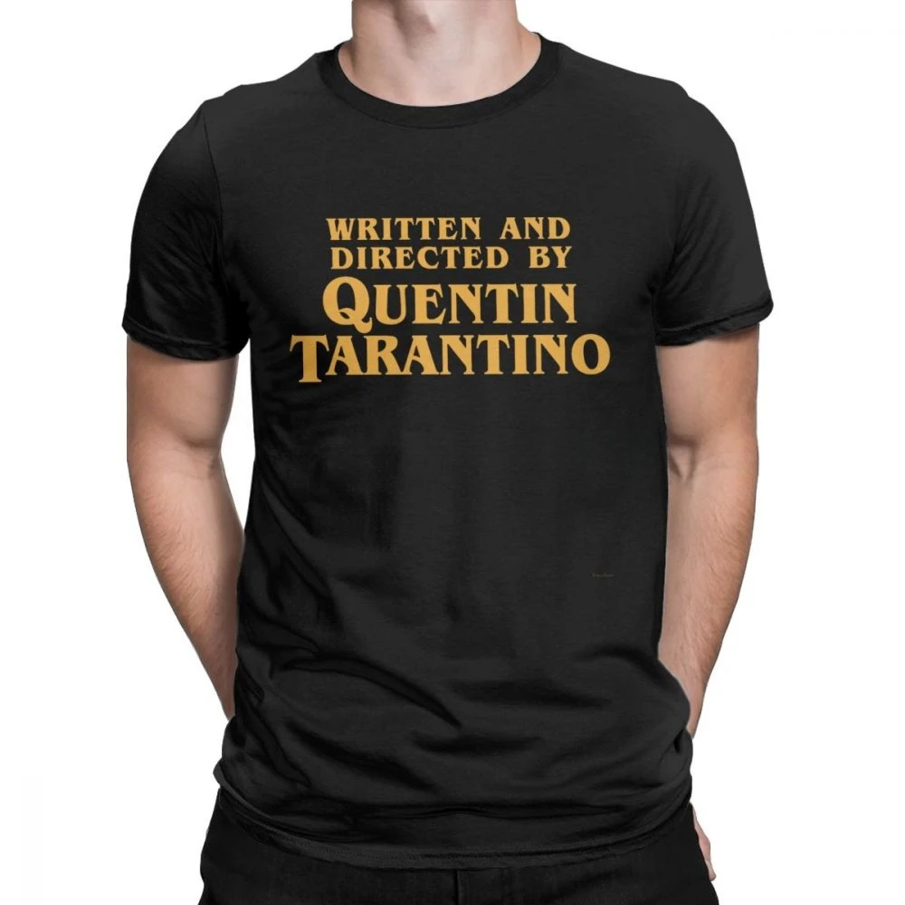 T-Shirt Written And Directed By Quentin Tarantino Movie Mens Tee Shirt Pulp Fiction T Shirts Django Kill Bill John Travolta Tops