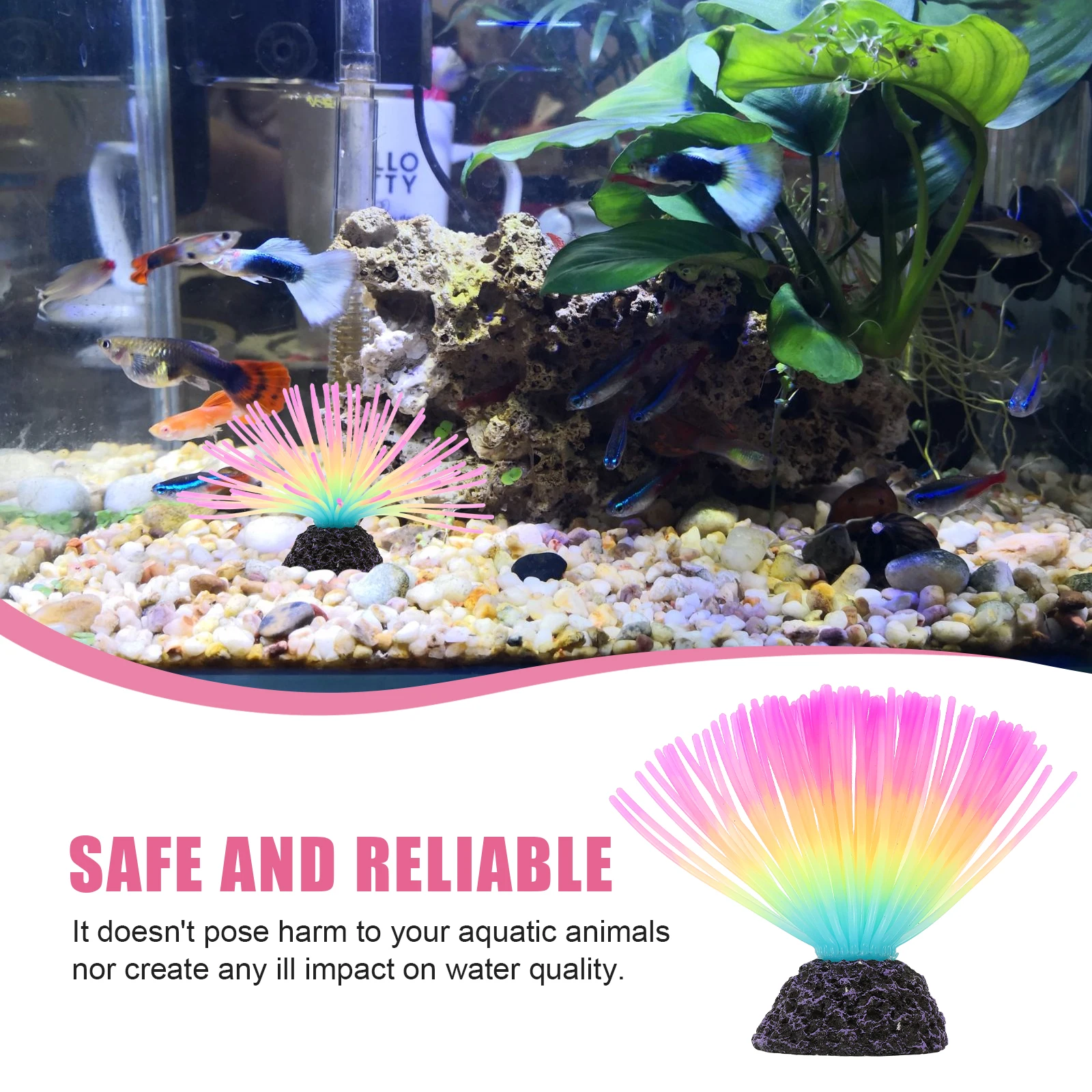 

Aquarium Fake Plant Simulated Water Grass Fluorescent Aquatic Plant Lifelike Fish Tank Decor Artificial Water Grass Craft