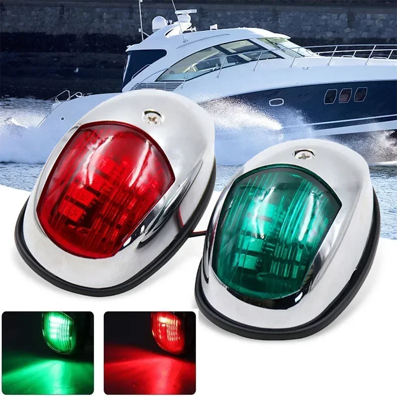 10-30V LED Navigation Light Signal Navigation Waterproof Lamp Starboard Port Side Indicator For Marine Boat Yacht Truck Trailer