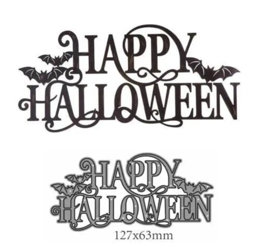 Happy Halloween Spider web Metal Cutting Dies Stencils Embossing Stencil DIY Scrapbook Paper Album DIY decoration make template