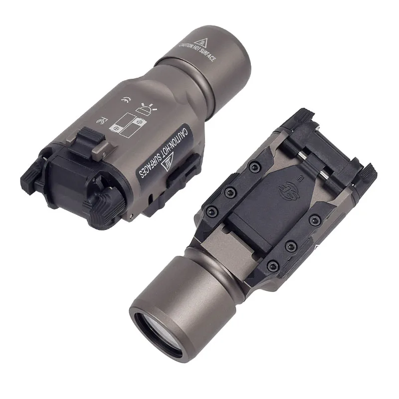 Tactical Surefire X300 X400 X400U Ultra Red Green Laser Sight LED Flashlight Rifle Scout Light for Picatinny Weaver Rails Mount