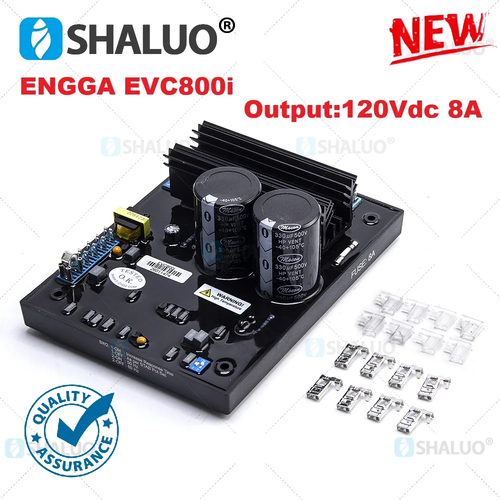 New Type EVC800i AVR Field Regulator Automatic Voltage Regulator For ENGGA Diesel Brushless Generator Parts 120VDC 8A Output