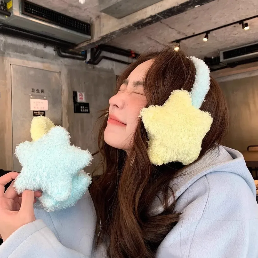

New Y2K Star Earmuff Ear Protection Keep Warm Ear Cover Cold Protection Ear Bag