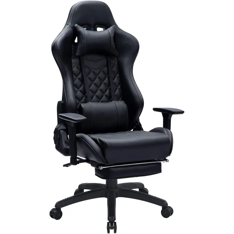 Blue Whale Gaming Chair for Adult 350lbs Computer Chair with Adjustable Lumbar Support Headrest