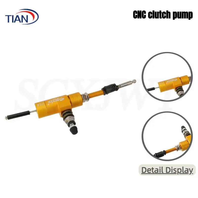 Efficient transfer pump for clutch pump piston or motorcycle hydraulic manual clutch master cylinder rod system