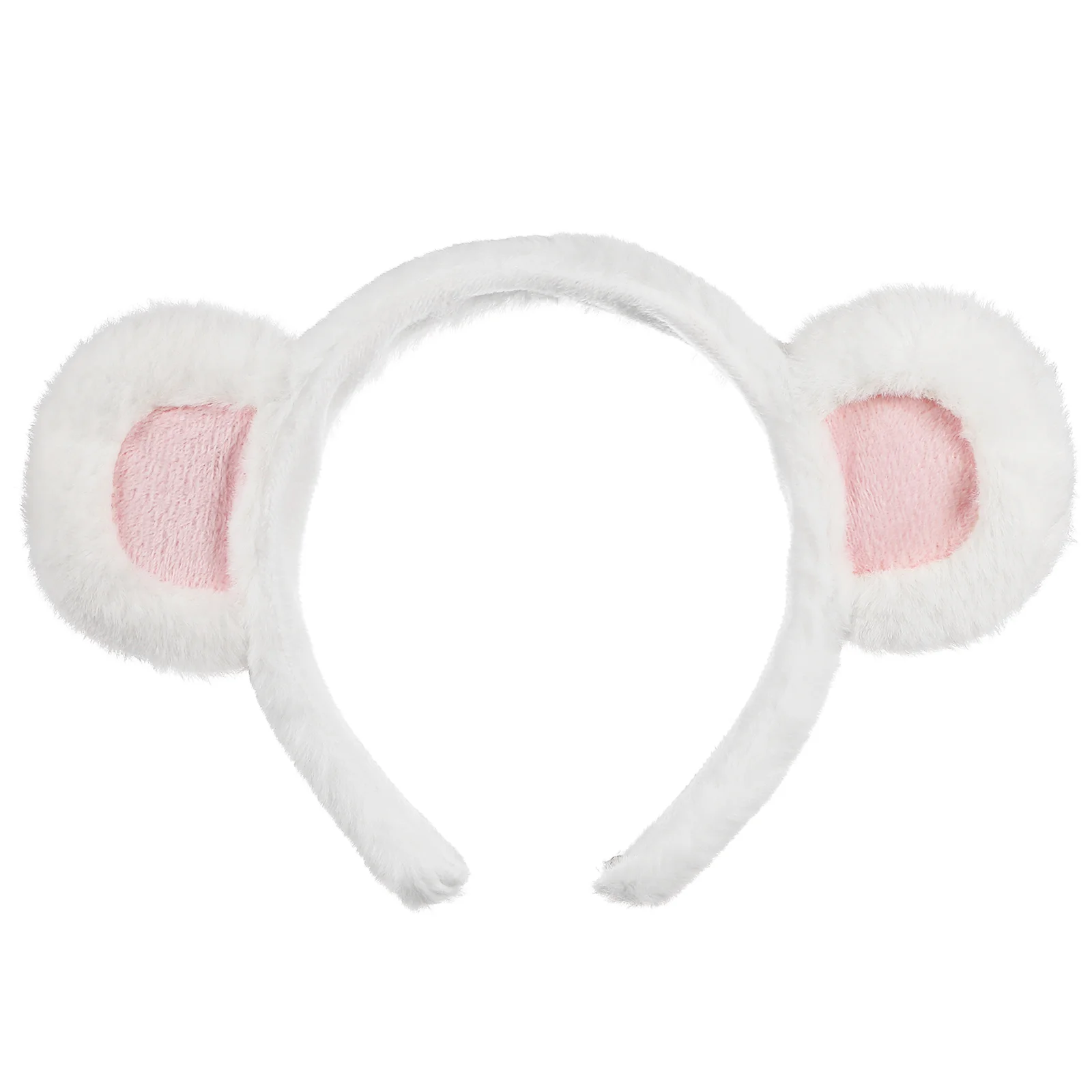 Plush Headband Bear Satin Headbands Earphone Costume Ornament Women's Polar Ears Headphone