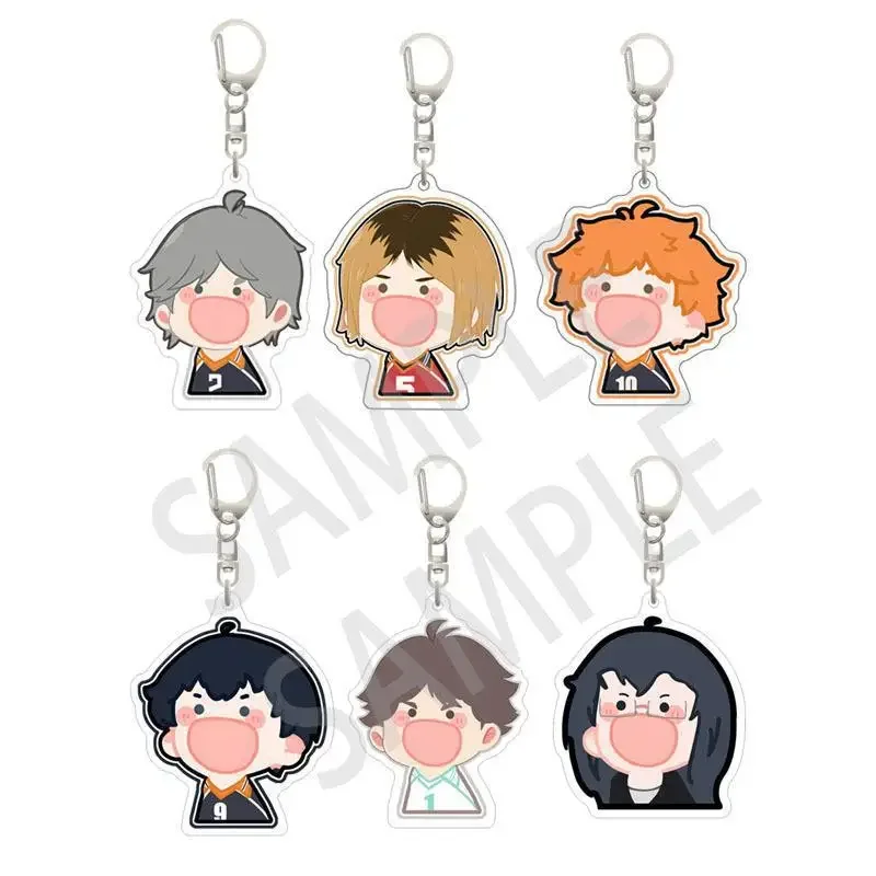 Animation Derivatives Key Chain Laminated Acrylic Style Hinata Shoyo Tobio Kageyama Daichi Sawamura Exquisite Present for Friend