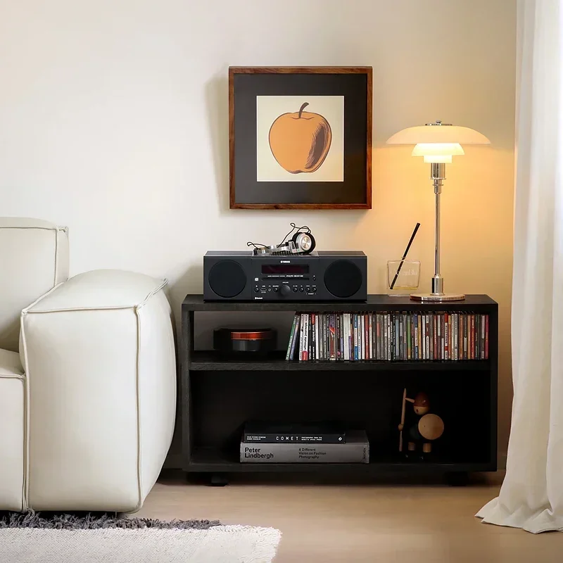 series oak solid wood edge table/sofa side table magazine storage cabinet