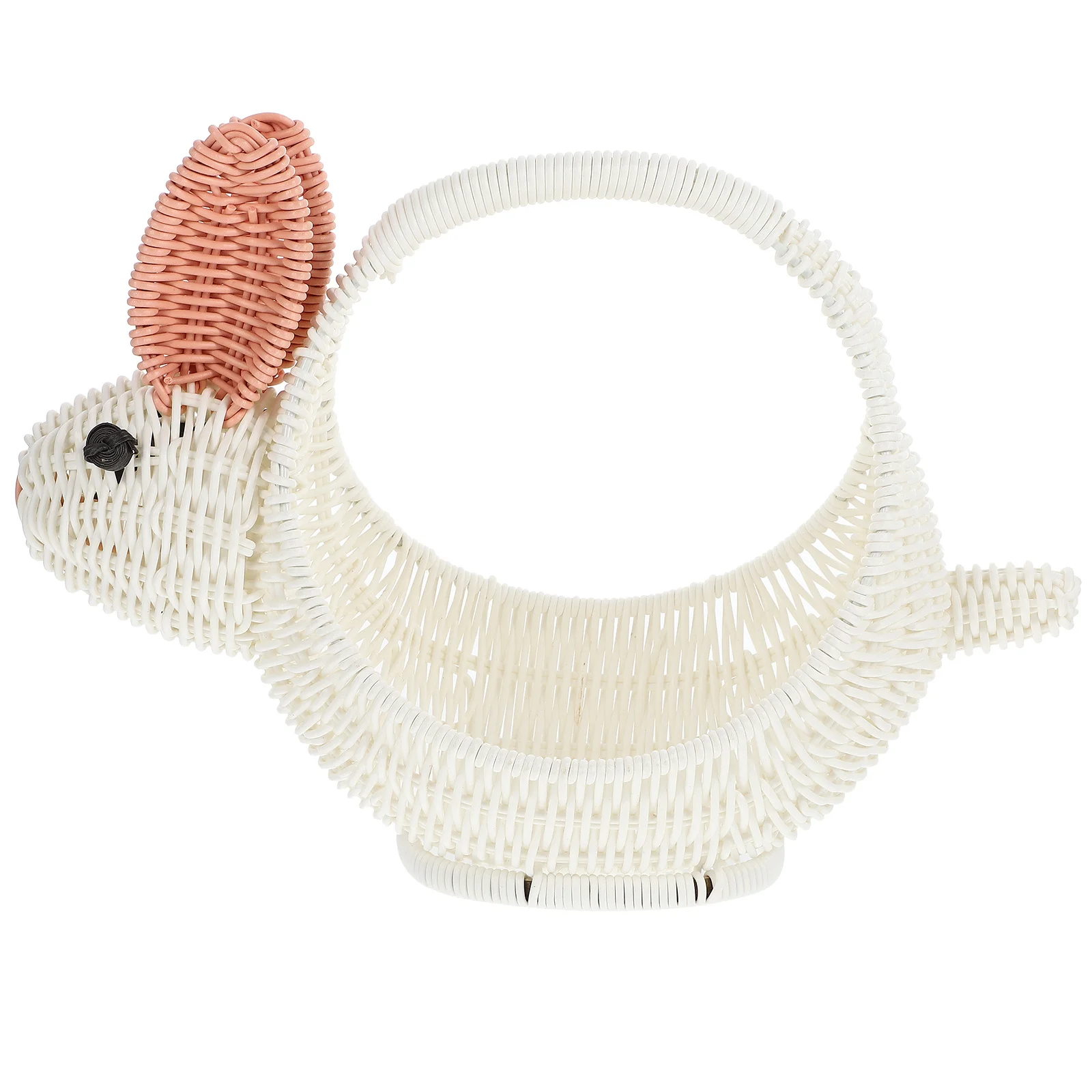 

Woven Basket Handheld Portable Storage Basket Decorative Flower Holder Kitchen Countertop Organizer