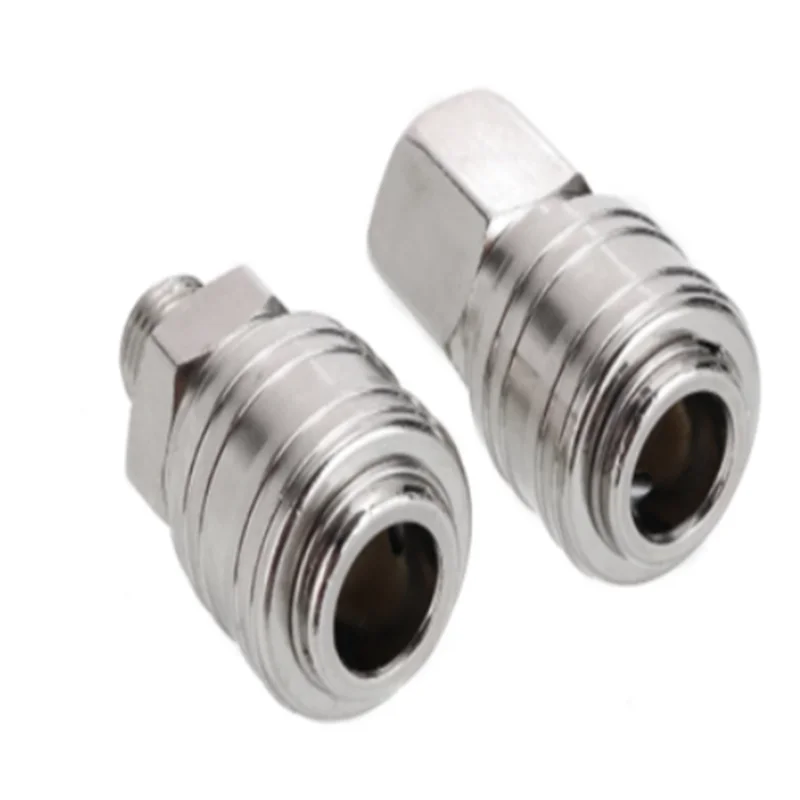 

10pcs/set 1/4" Air Line Hose Fitting BSP Air Line Fitting Male Female Thread Compressor Connector Coupler Pneumatic Tools Euro