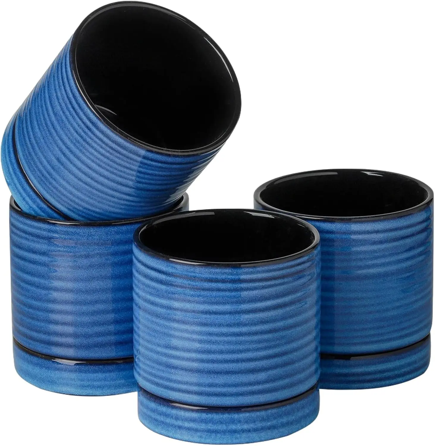 

Керамические горшки для растений, 4,6-дюймовые горшки для сочных цветов для комнатных растений, современный глазурованный горшок с дренажным отверстием и блюдцем