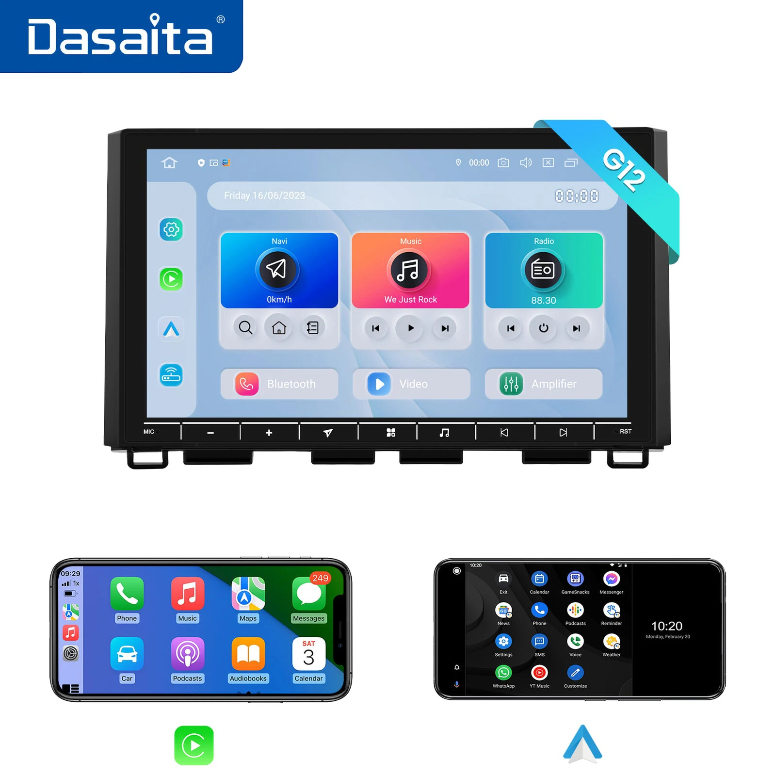 

Dasaita for Toyota Tundra 2012 2013 2014 2015 2016 2017 2018 2019 2020 2021 2022 Qualcomm 665 10.2" Android Radio Car Stereo