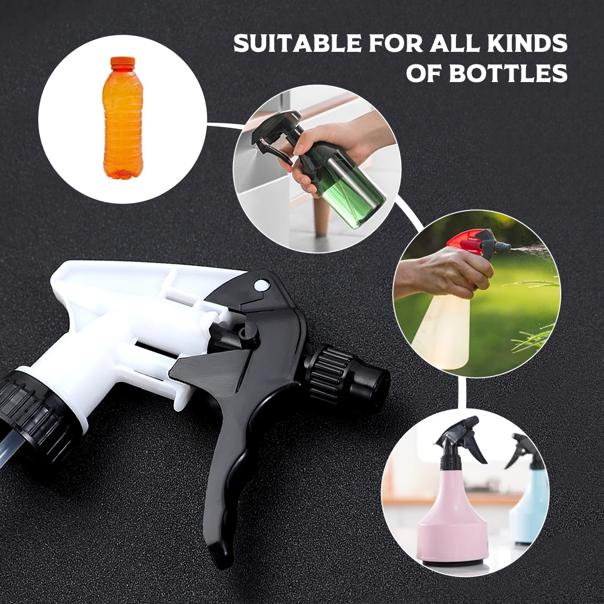 

6Pcs Irrigation Sprayers Light Multifunctional Spray Heads for Flower Watering Plant Care Garden Nozzles Irrigation Sprayer