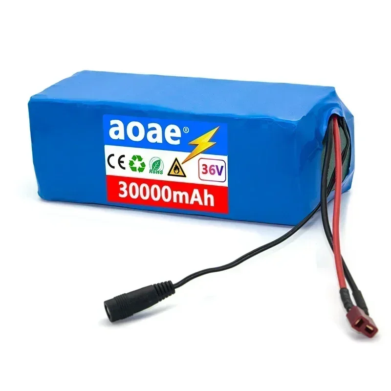 Power battery pack 36V 10s4p 30000mAh large capacity Ebike electric bicycle 18650 lithium battery pack，36V 18650 battery pack