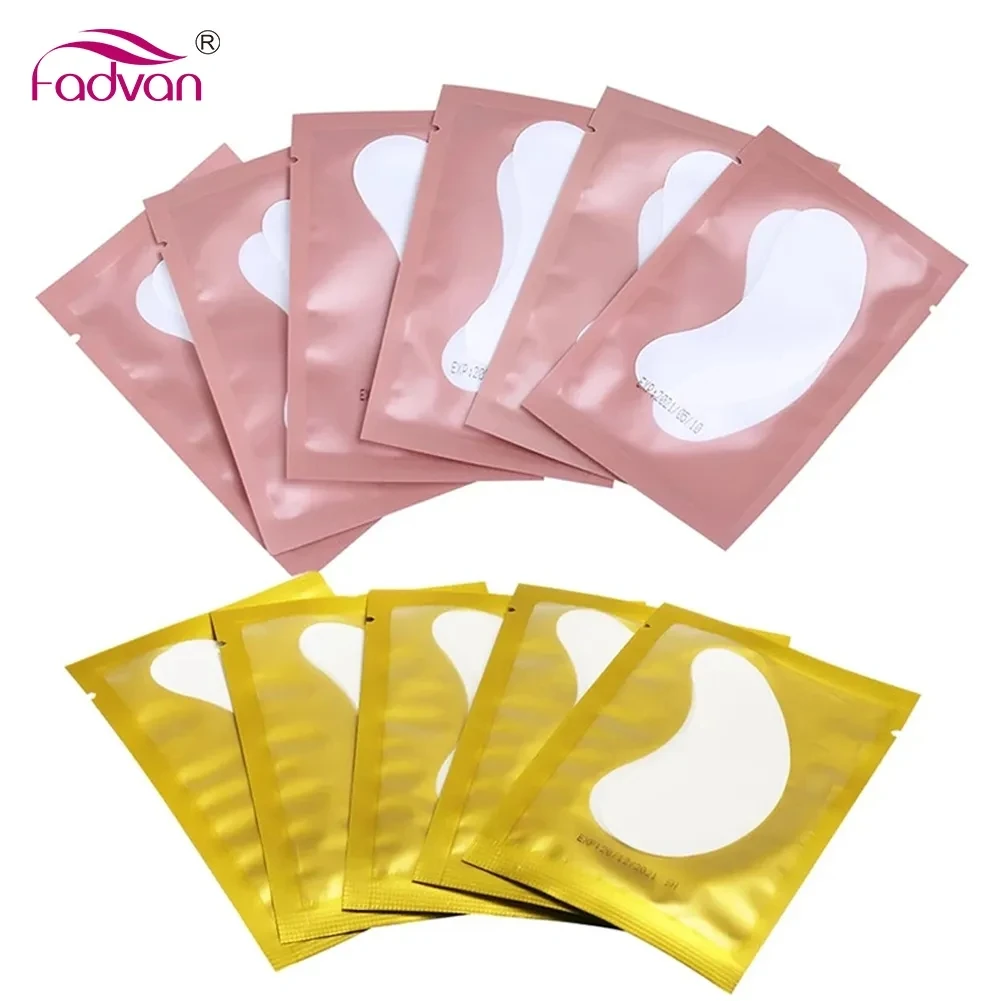 FADVAN 50Pcs Professional Eye Lashes Extension Under EyePads Patch Lash Eye Lash Hydrating Eye Tip Stickers Wraps Make Up Tools