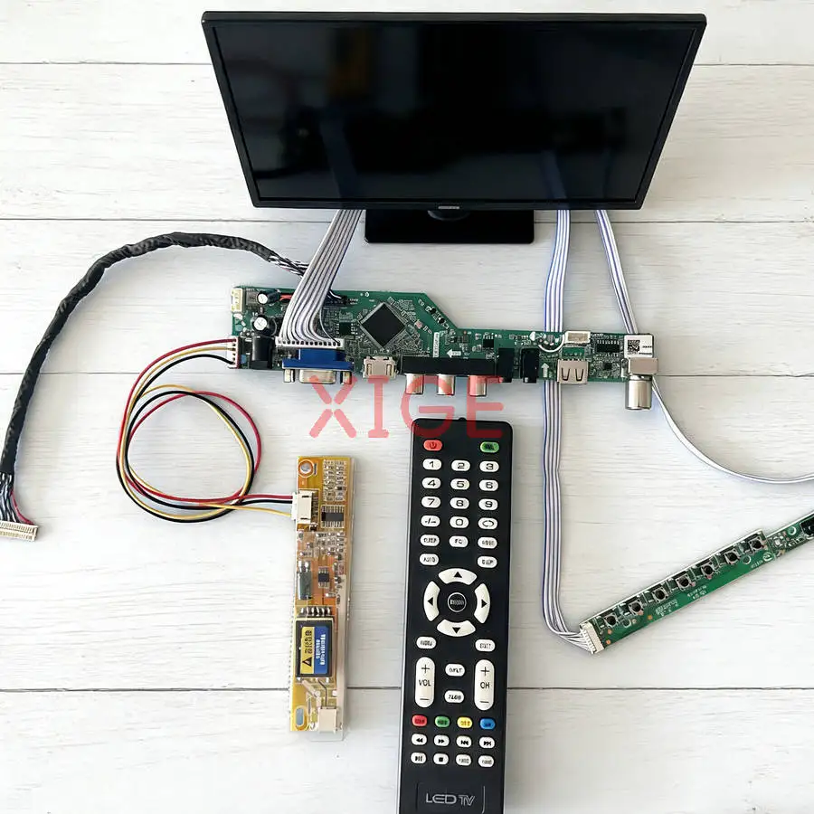 

Для HT141WXB HT141WX1 LTN141W3 LTN141W1 матричный контроллер плата привода DIY Kit LVDS-30Pin 1280*800 1280x800 1CCFL HDMI + VGA + AV + USB