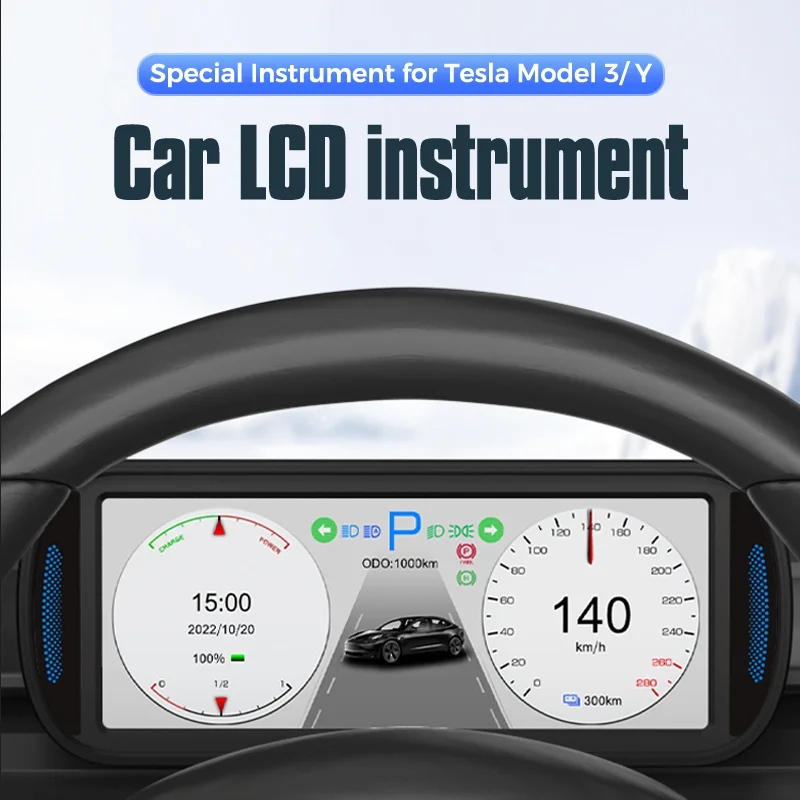 

Tesla model3 and Y dedicated HUD Head-up display meter 7 "multifunctional LCD meter non-destructive installation