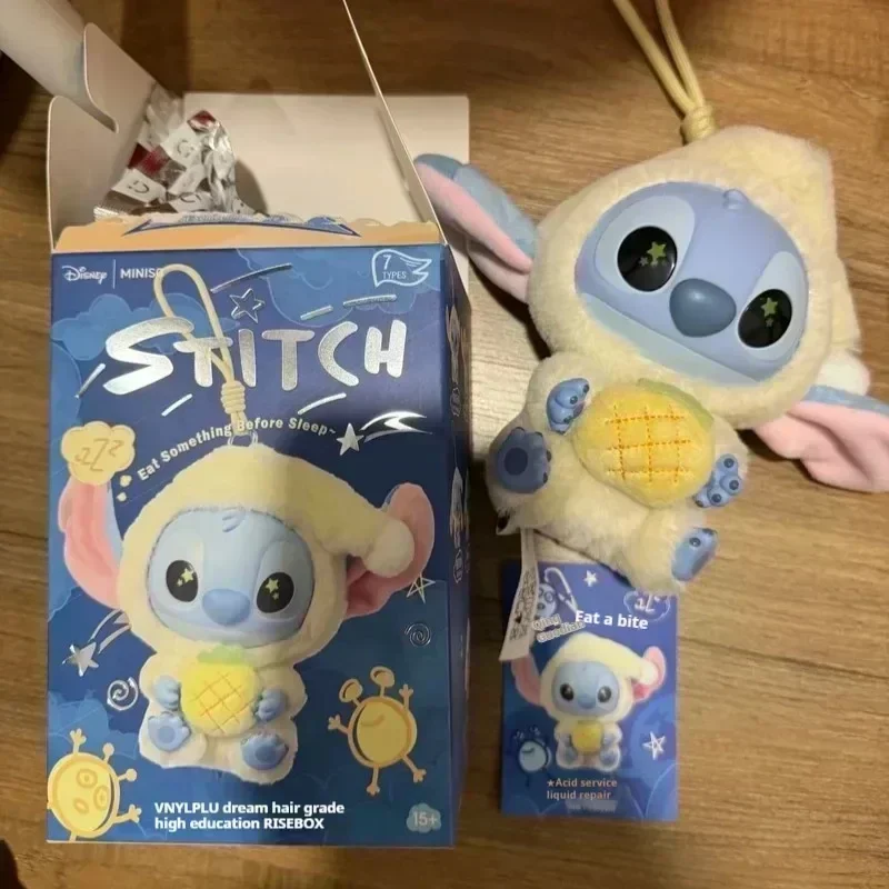 Oryginalny Disney Stitch Jeść Coś Przed, Spać, Seria, Blind Box Zawieszka Śliczne、 Lalki、 Zabawki Niespodzianki、 Chłopcy 、 i Dziewczynki、 Prezenty