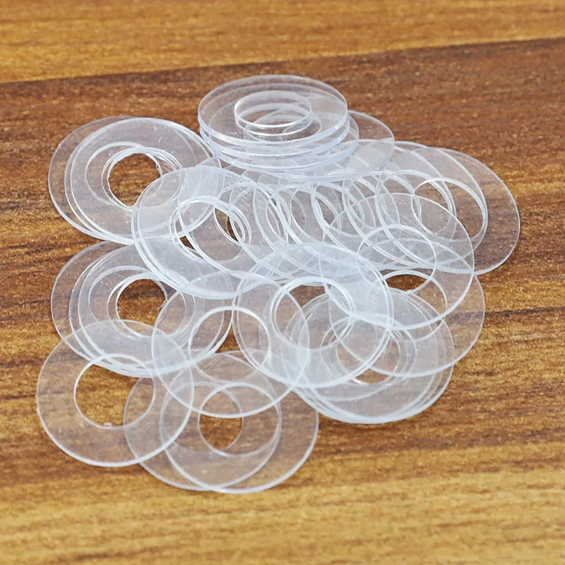 Soft Hard PVC Thin Plastic Clear Washer Shock-proof and Leak-proof Gasket Insulation Screw M1.2 M1.3 M1.4 M1.5 M1.7 M1.8 M2~M3