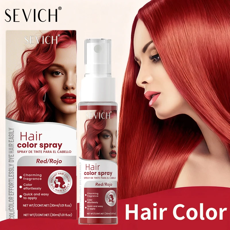 

8 цветов, одноразовая краска для волос, спрей для Хэллоуина, косплея, вечеринки, временный спрей для волос, красочный продукт для укладки волос, 30 мл