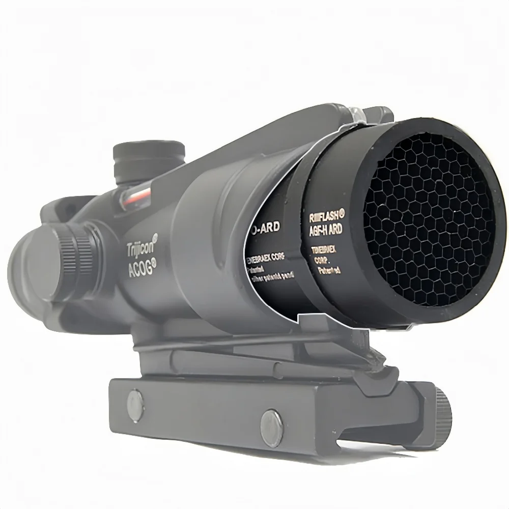 Taktische ACOG-Abdeckkappe aus Metallgitter für 4X32 1x32 Rotpunktvisier-Linsenschutz für Gewehrjagd, Schienenabdeckung – Detail 1