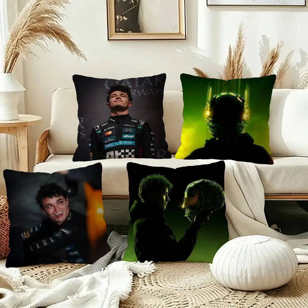 Racing Regulations L-Lando N-Norris Cushion Cover Decorative Pillow Sofa Home Decor case pillow cases