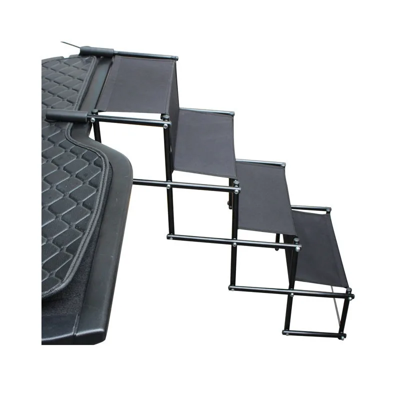 

Lightweight Non-slip Portable Oxford Stainless Steel Pet Dog Car Step Ramp Stairs Ladder