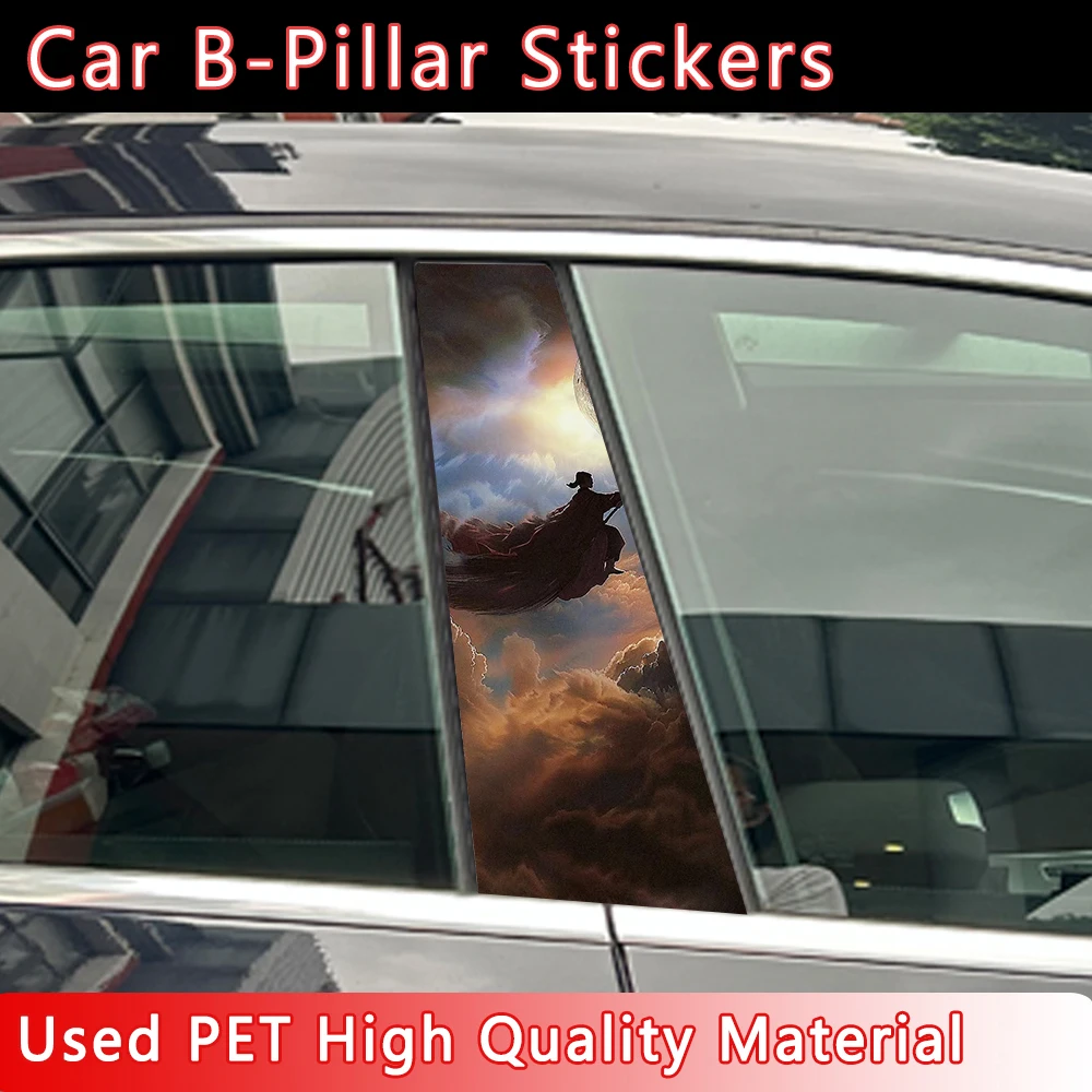 Voldemort Harry James Potter Car B-pillar Decal Stickers Auto Center Pillar Sticker Cover Scratches Vehicle Decor Accessories