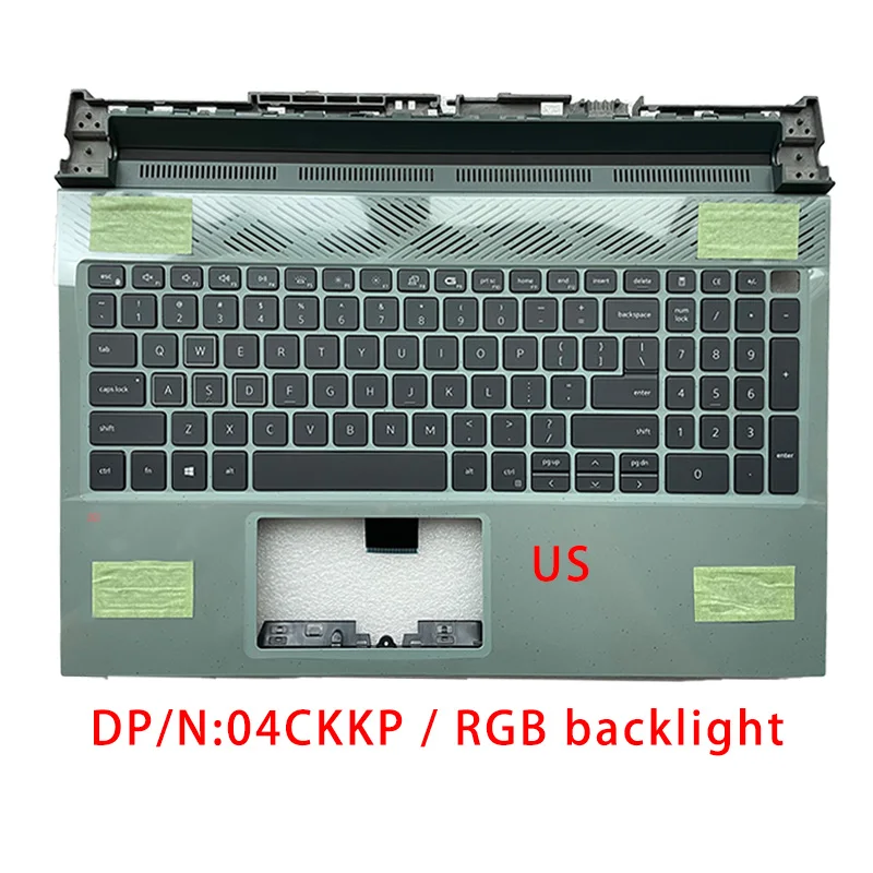 New For Dell G15 5510 5511;Replacemen Laptop Accessories Palmrest/Keyboard With RGB Backlight 04CKKP