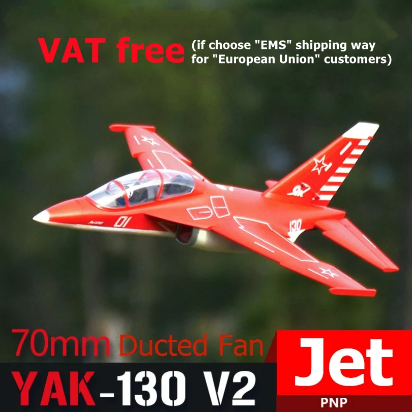 FMSRC Airplane Yak-130 V2 70mm Ducted Fan EDF Jet Big Scale Model Plane Aircraft Avion PNP 6S with Retracts Flaps Yak130