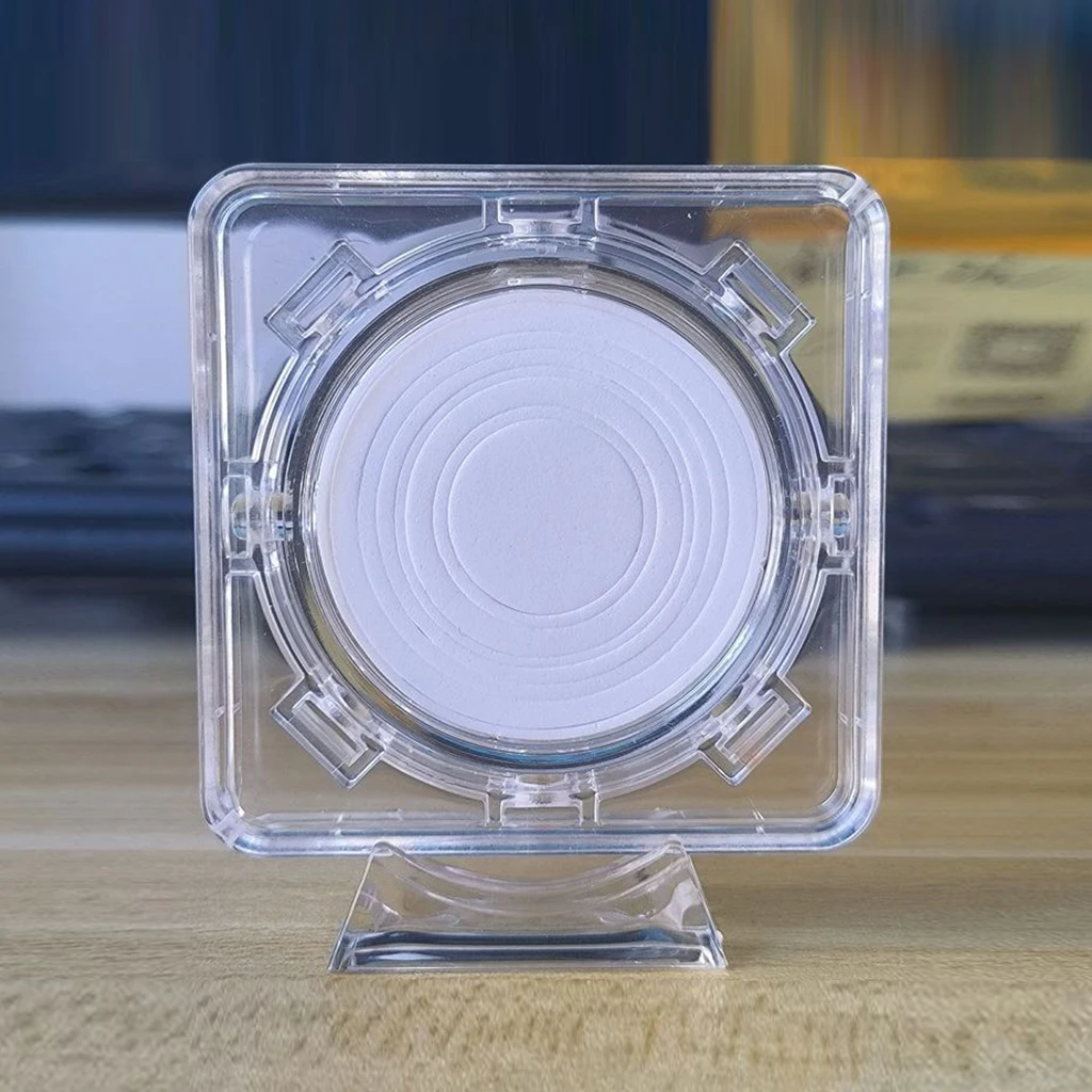 

10Pcs Rotary Square Coin Capsule Case with Display Stand and Gasket for 17/20/25/27/30/33/38/40mm Dia. Medal Coin Holder