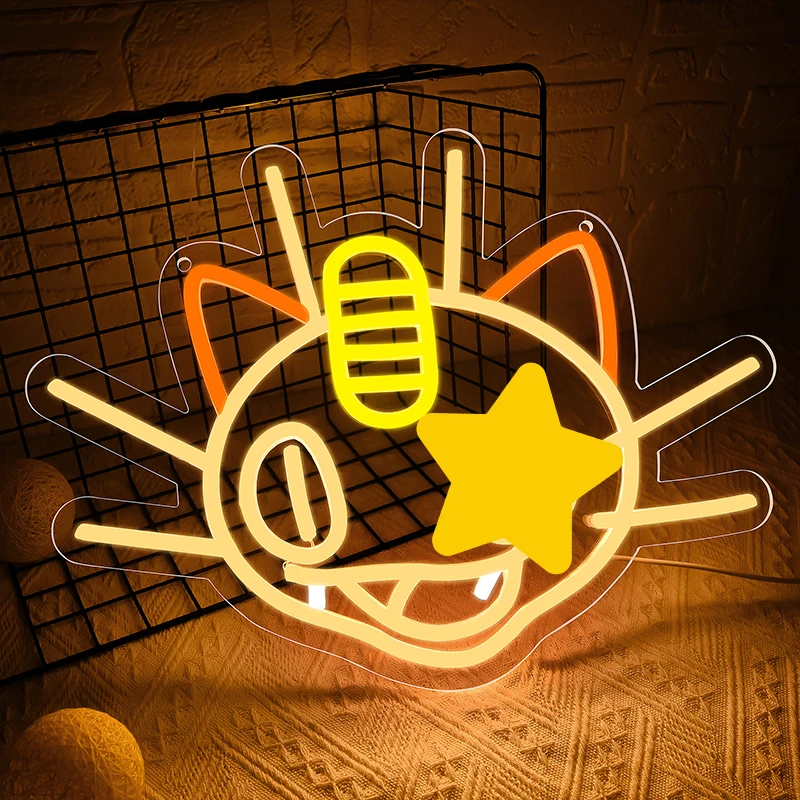 Game Neon Signs for Wall Decor  Video Games Fans Anime Neon Sign for Game Room Birthday Christmas Gift For Monster Game Fans