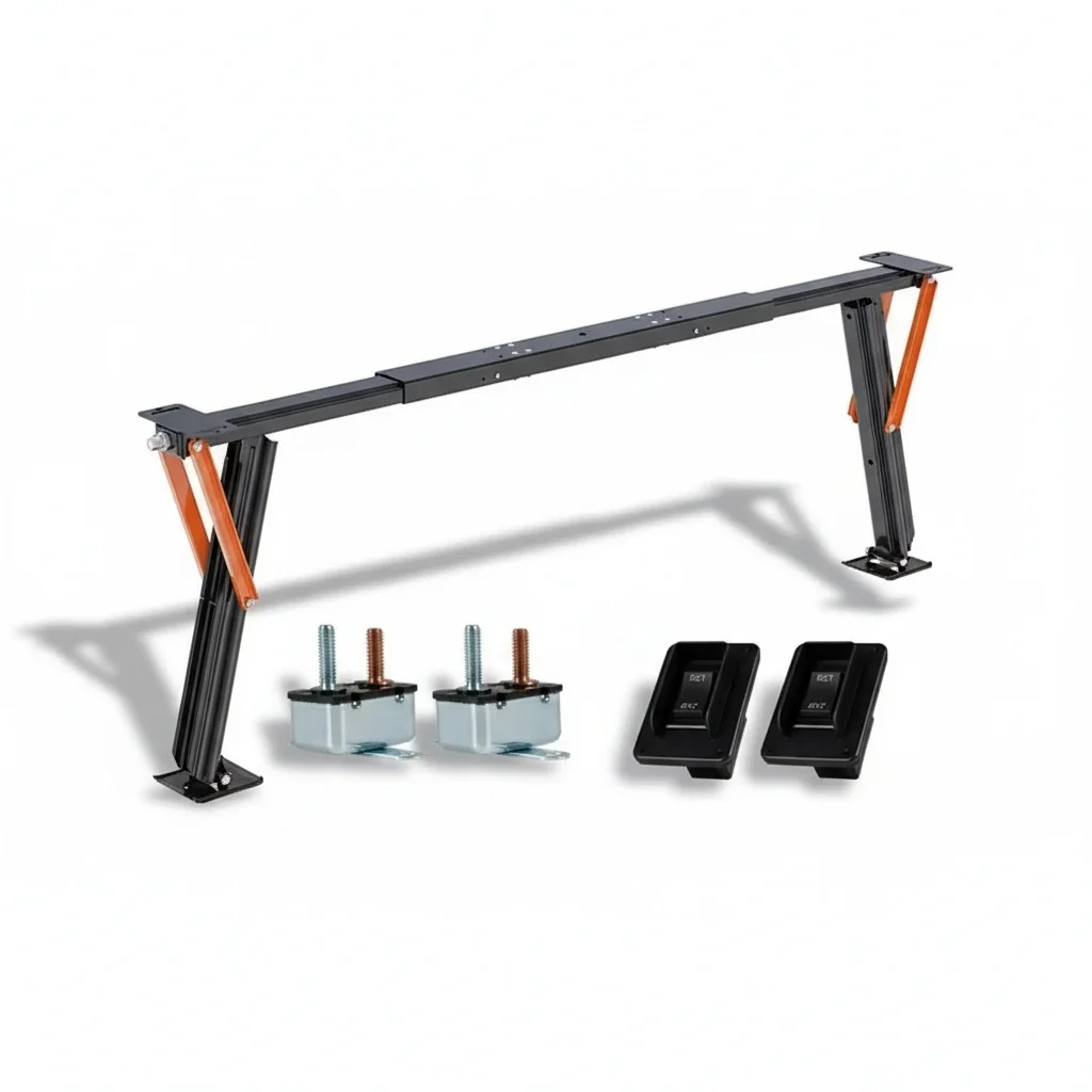 

RV Power Stabilizer Jack System, 4000lbs Heavy Duty Steel, Electric Trailer Jack, 26 inch/660mm Height Adjustment for Camper