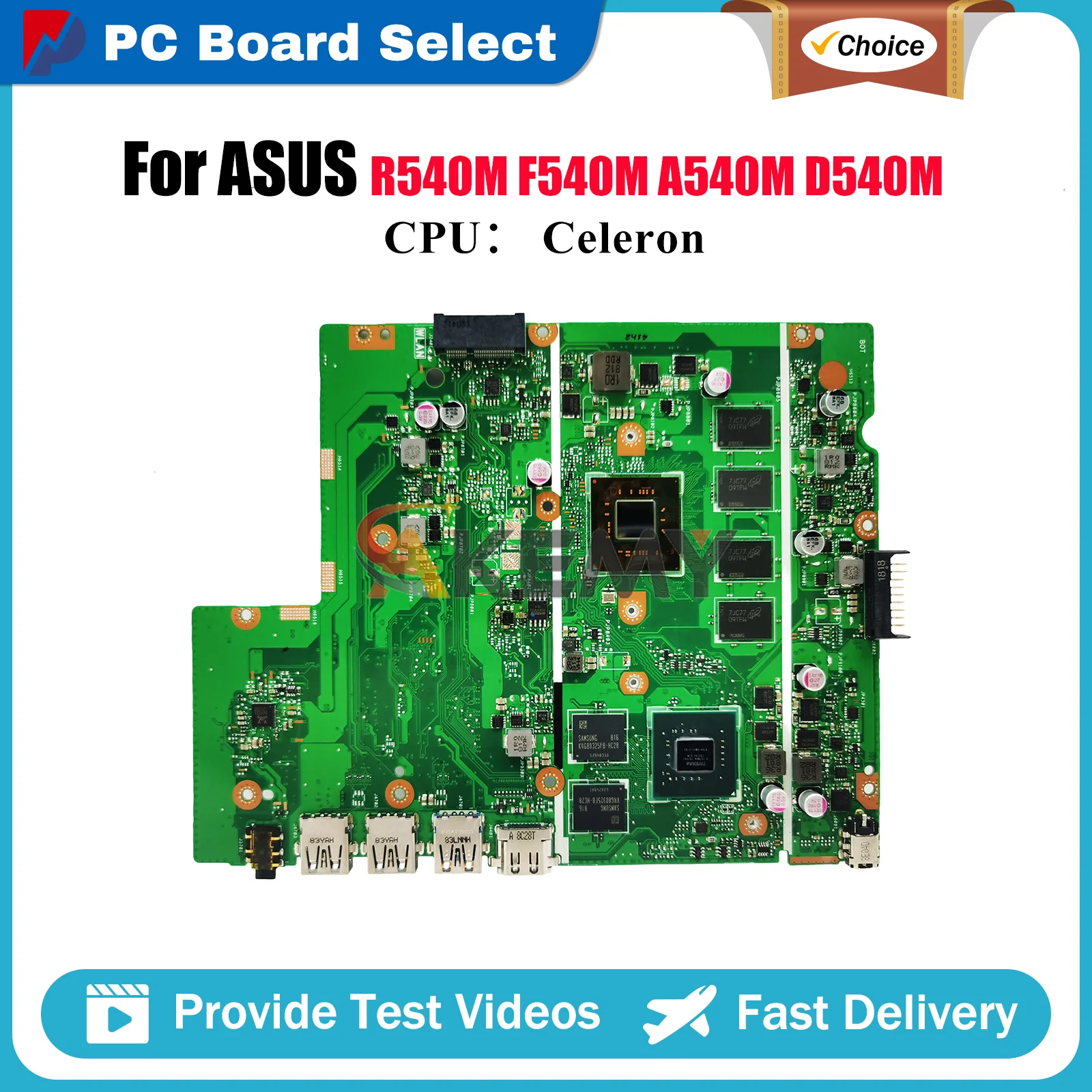 

X540MB Материнская плата для ноутбука ASUS VivoBook F540M X540MAS X540MB A540M X540M R540M X540MAR D540M Материнская плата с процессором Celeron stk