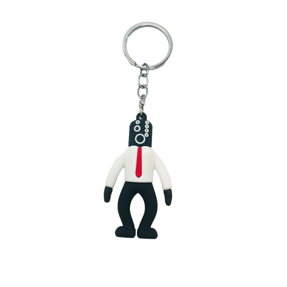 Anime Skibidi Toilet Keychain PVC Keyring Figure Skibidi Dop Toy Pendant for Men Women Backpack Funny Pendant Keyring Jewelry