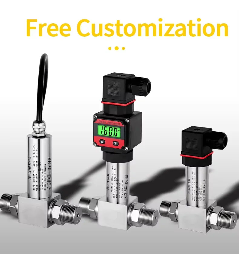 Differential Pressure เครื่องส่งสัญญาณ 30kpa 100kpa 6Mpa 1Mpa 4-20mA 0-10VWind ความดัน Micro Hydraulic Sensor 4-20mA
