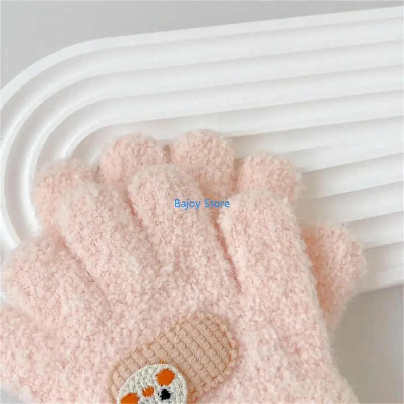

63HE 1 Pair Toddler Mittens Easy to Wear for Cold Weather Adventures Winter Cold Prevention Warmth Retention Warm Gloves
