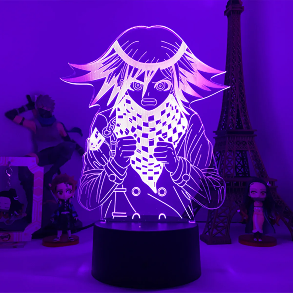 Anime Danganronpa V3 Nagito Komaeda Led Night Light Nagito Komaeda Game Figure Bedside Lamp for Bedroom Decor Kids Manga Gifts