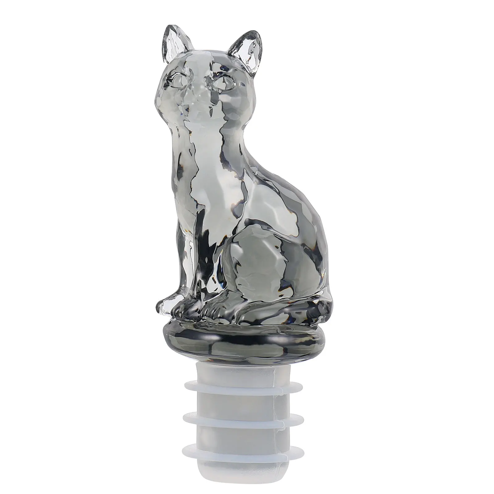 

1pc Cat Bottle Stopper Bottle Cat Plug Plug Decorative Silicone Reusable Party Atmosphere Kitchen Bar Supplies