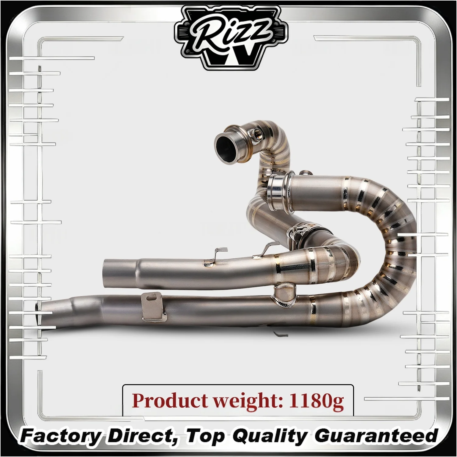 FOR Scrambler 1200 Titanium Front Exhaust Pipe Non-Destructive Modification OEM Cylinder Head Interface Motorcycle Performance