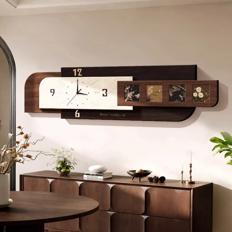 Minimalist Design Wall Clocks Living Room Luxury Modern Aesthetic Wall Clocks Luxury Chinese Style Horloge Room Decorations