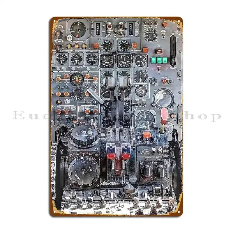 Cockpit Take Off Metal Sign Kitchen Vintage Club Party Wall Decor Character Tin Sign Poster