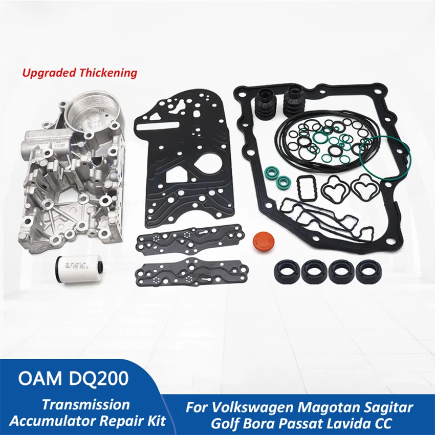 

New DQ200 0AM DSG 7 Speed Gearbox Transmission Accumulator Housing Repair Kit For VW Magotan Sagitar Golf Bora Passat Lavida CC