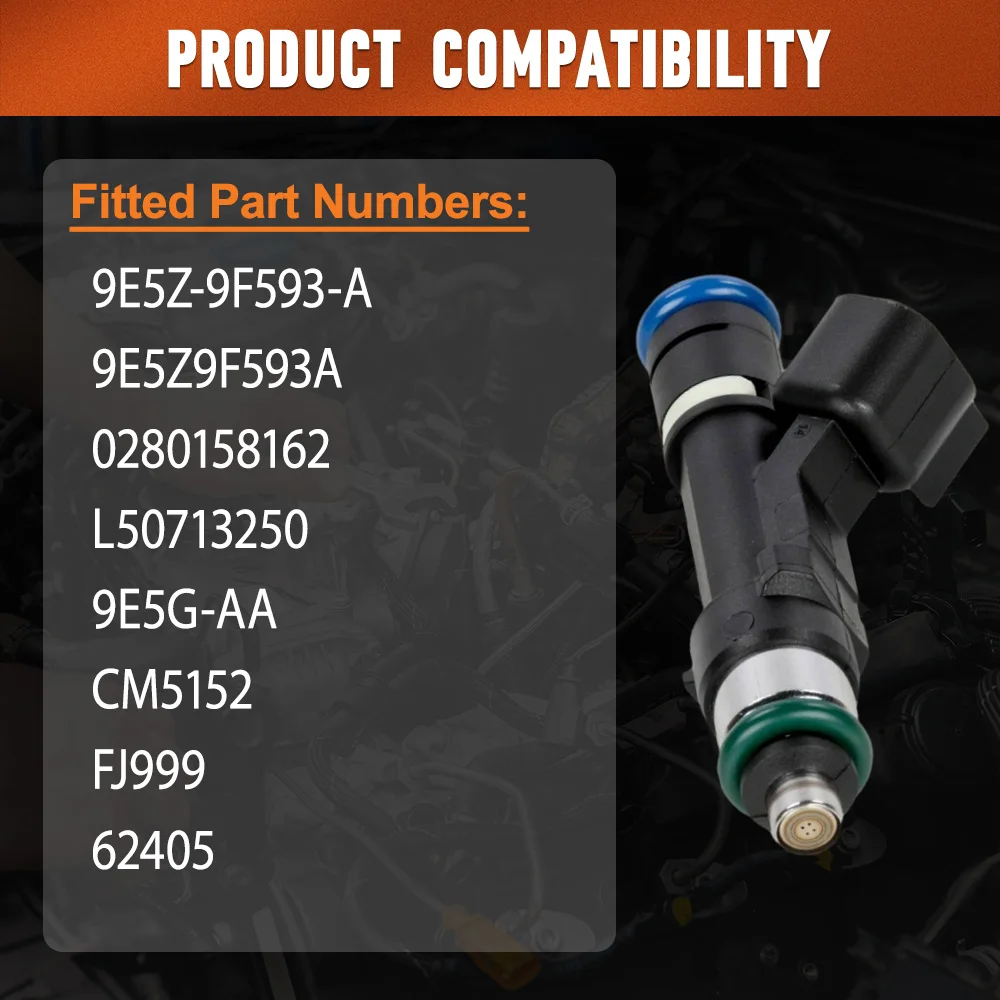

0280158162 L50713250 4pcs Fuel Injector for Ford Transit Connect 2.5L I4 2014-2018 9E5Z9F593A