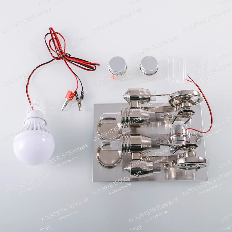 

Экспериментальный шейпингский двигатель Стирлинга, двигатель внешнего сгорания, паровой двигатель, модель генератора, научный небольшой эксперимент