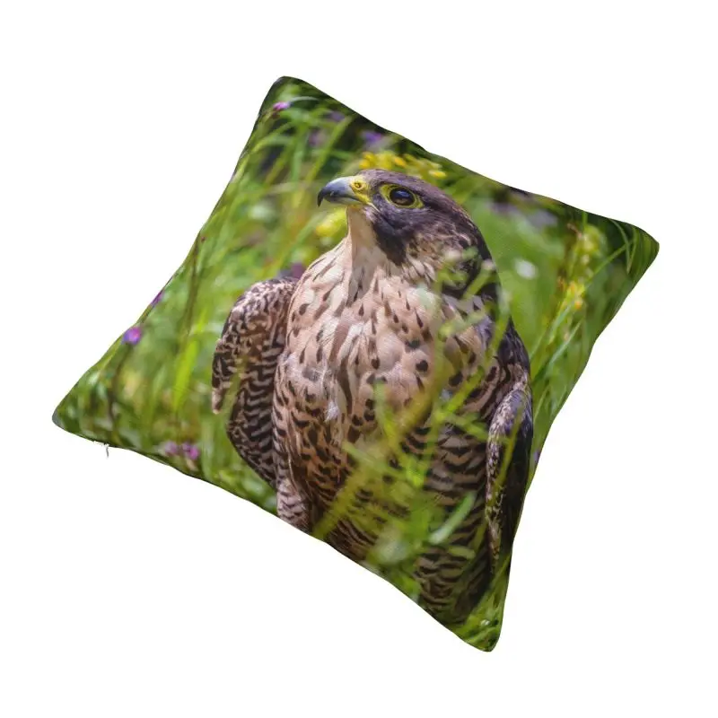 Peregrine Falcon Bird Pillow Case Home Decorative Kawaii Cushions Cover for Sofa Square Pillowcase